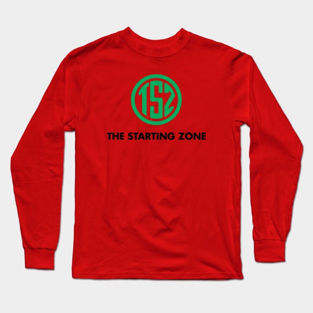 TSZ Green Logo with Black Title Long Sleeve T-Shirt by The Starting Zone